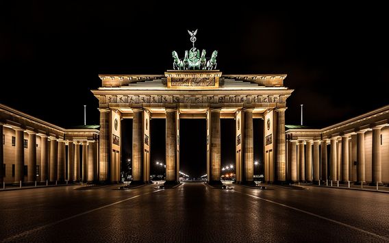 Beleuchtetes Brandenburger Tor